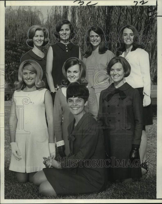 1967 Press Photo Northwestern State College's State Fair Queen and Court
