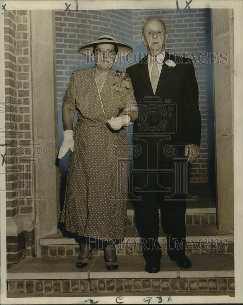 1955 Press Photo Mr. and Mrs. John Mathew Will celebrate Wedding Anniversary