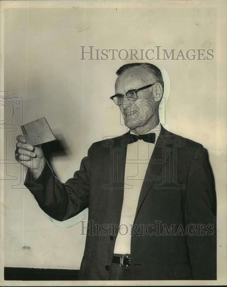 1964 Press Photo George Will Jr., West Union Telephone and Telegraph Co. Worker- Historic Images