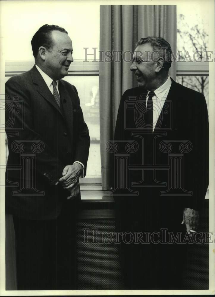 1964 Press Photo Congressman Edwin Willis, Louisiana, Ambassador George McGhee