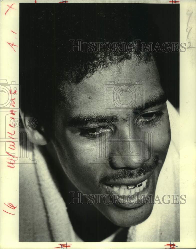 1982 Press Photo John Williams Tulane University Basketball Player 1982-press-photo-john-williams-tulane-university-basketball-player