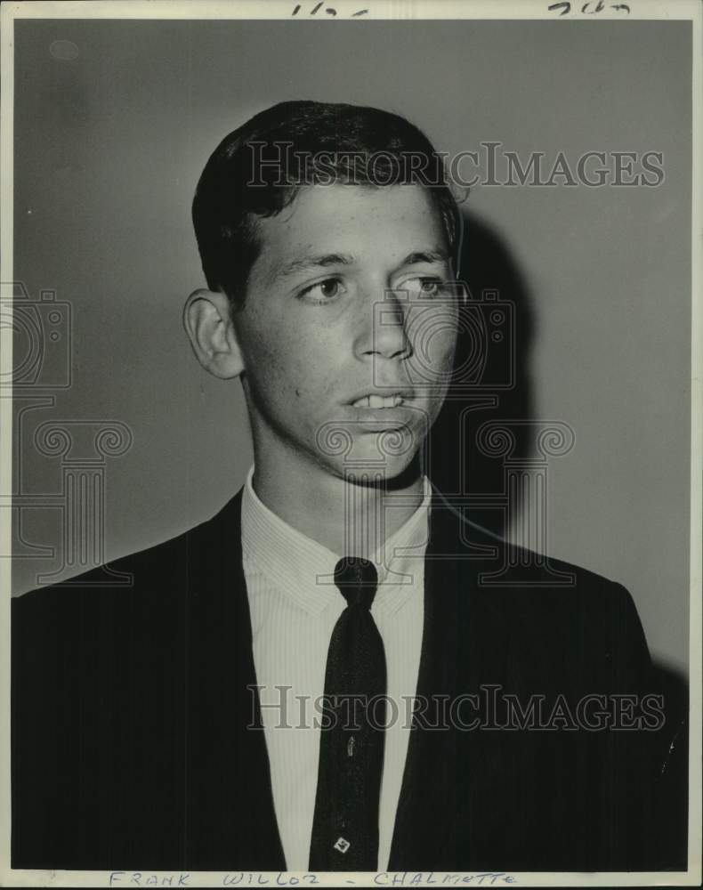 1967 Press Photo Frank Willoz in Suit and Tie - noc47512