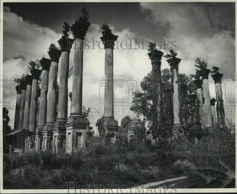Load image into Gallery viewer, 1960 Press Photo Pillars at Historical Site - noc47533
