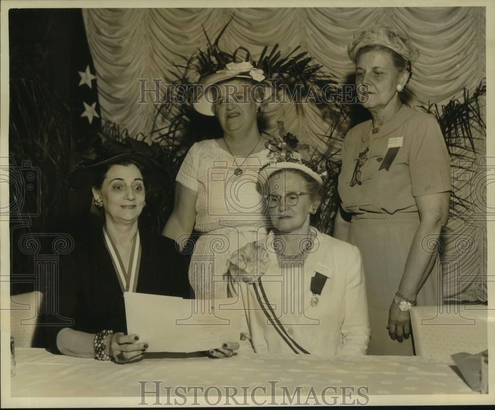 1959 Press Photo Mrs. Frank J. Fava and Other Organization Officers, New Orleans