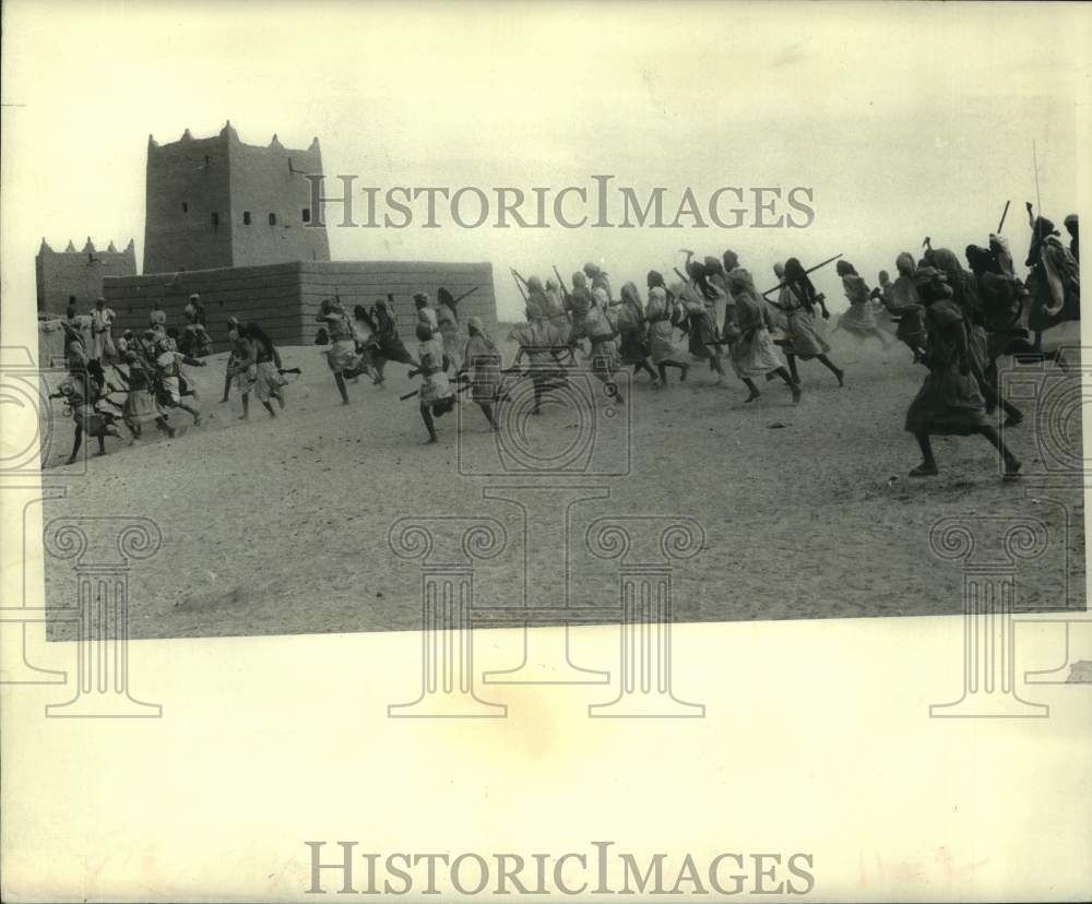 1968 Press Photo Yemeni Royalist Soldiers Retake Village Abandoned by Egyptians