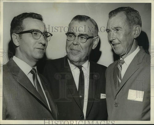 1966 Press Photo Credit Union League - James Villneuve and Other Officers