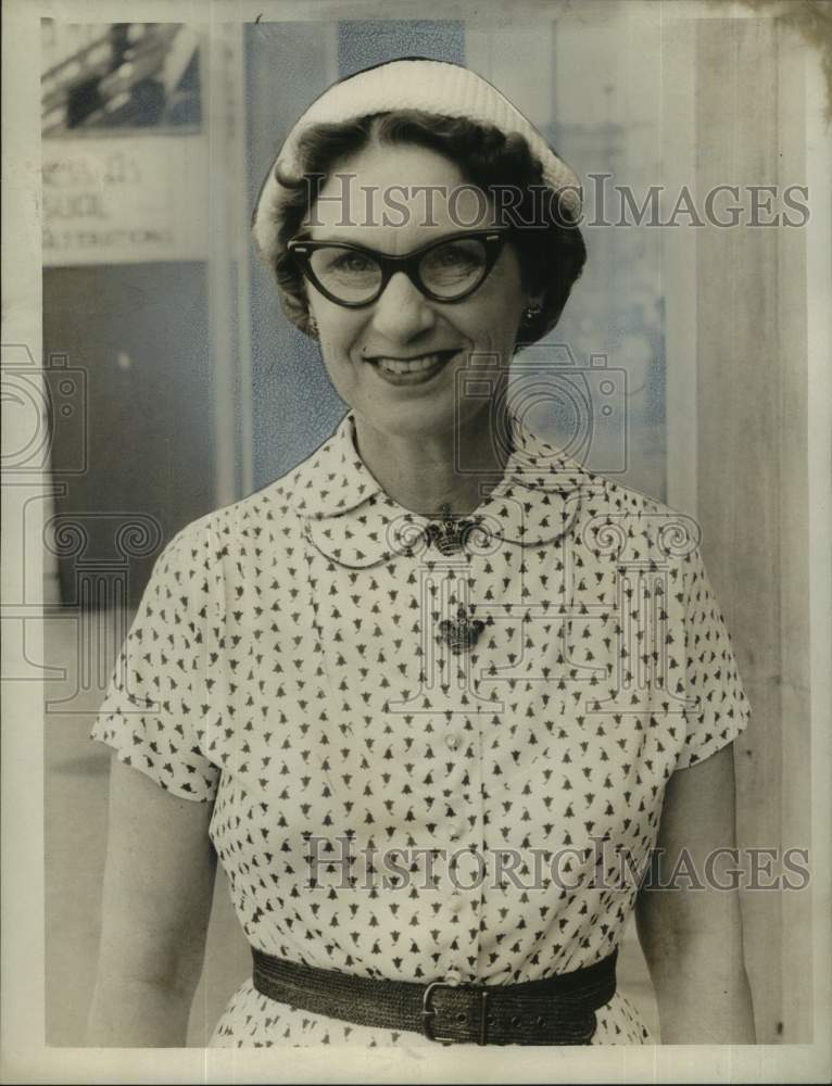 1955 Press Photo Mrs. Mary Winteler, Quota Club President, Orleans chapter