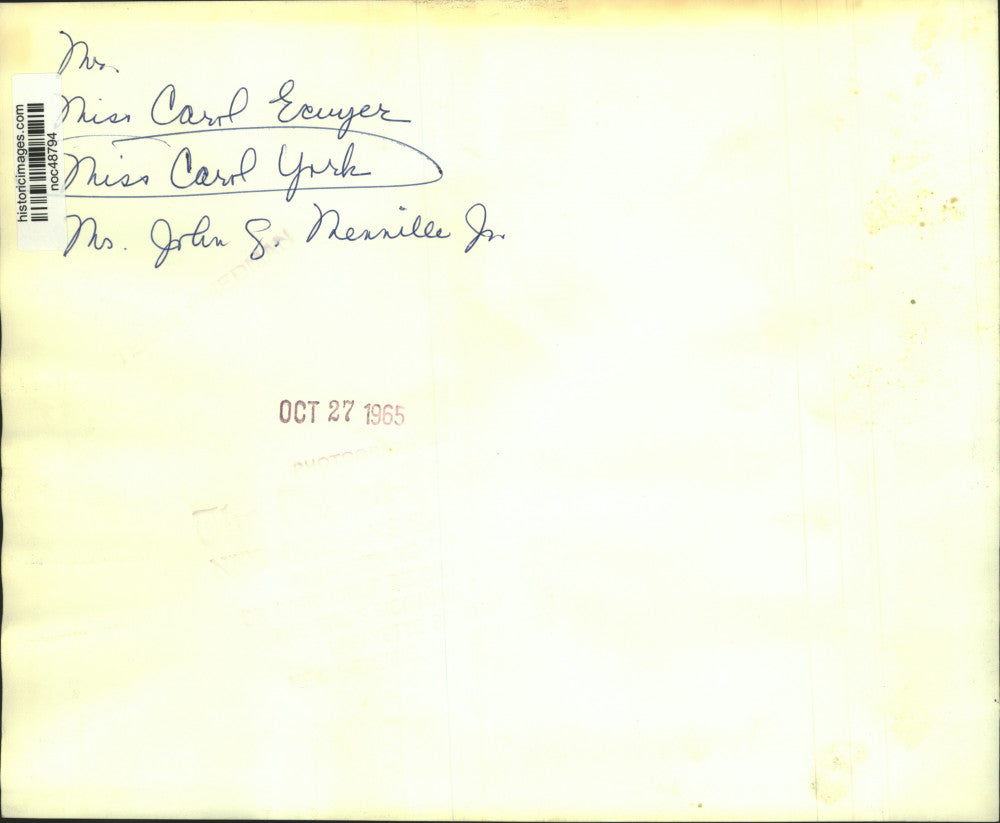 1965 Press Photo Carol York with other Mexican festival guests - noc48794