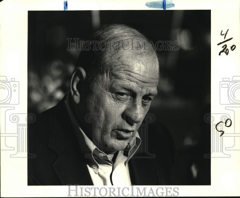 1987 Press Photo Jack Van Berg, winning trainer in the Kentucky Derby- Historic Images