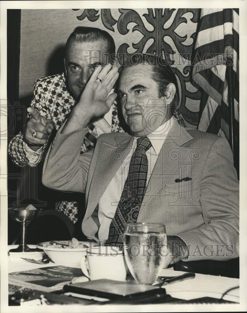 1974 Press Photo George C. Wallace visits New Orleans, Louisiana - noc52453