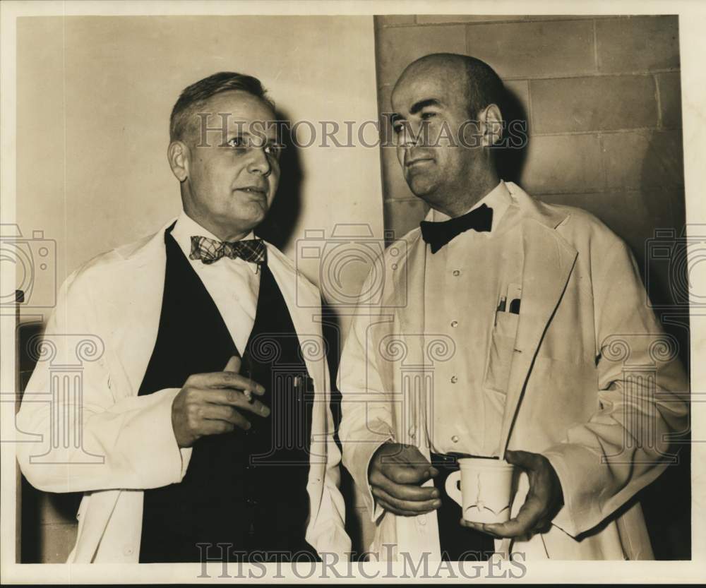 1962 Press Photo Tulane University-Doctors Harry Mueller and Victor Vaughan