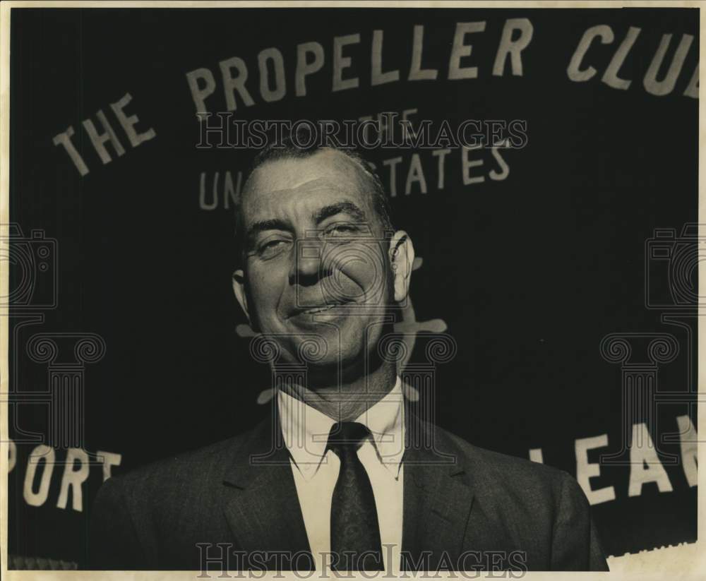 1966 Press Photo McVey F. Ward, former executive secretary New Orleans Steamship