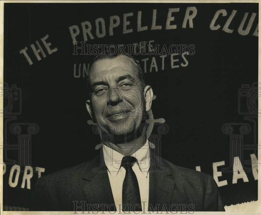 1966 Press Photo McVey F. Ward, former executive secretary New Orleans Steamship