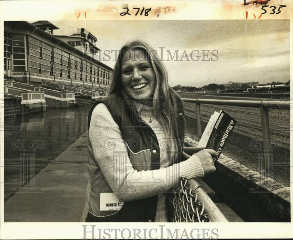 1981 Press Photo Melissa White, rookie trainer at the New Orleans Fair Grounds.- Historic Images