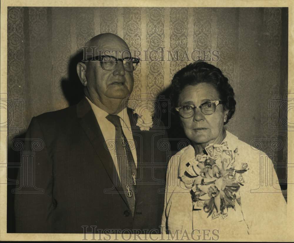 1969 Press Photo Mr. and Mrs. Albert Wakefield of Louisiana, Wedding Anniversary