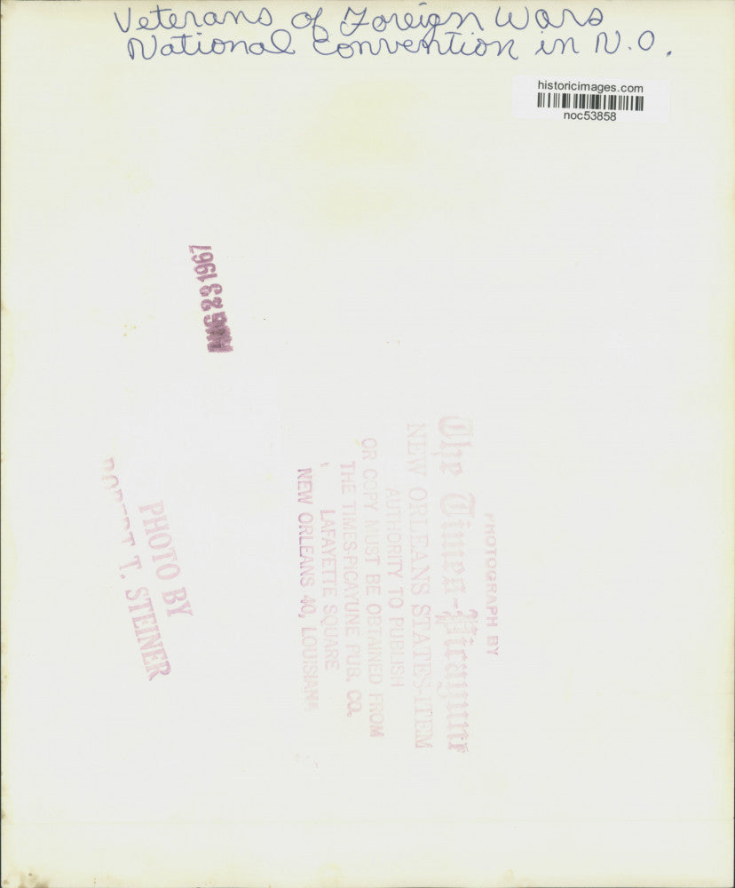 1967 Press Photo Veterans of Foreign Wars Parade, New Orleans - noc53858