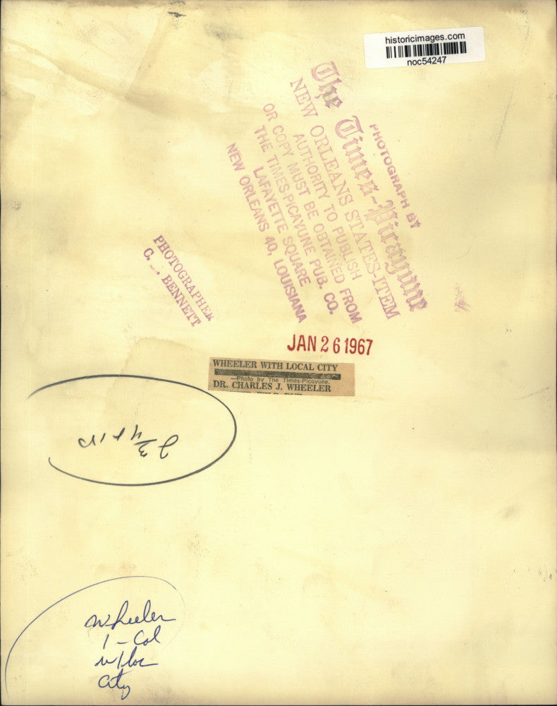 1967 Press Photo Doctor Charles J. Wheeler - noc54247