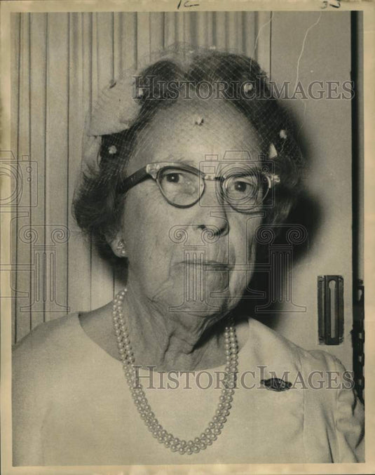 1969 Press Photo Mrs. Ellen S. Warren, president of Abram J. Ryan, USDC chapter