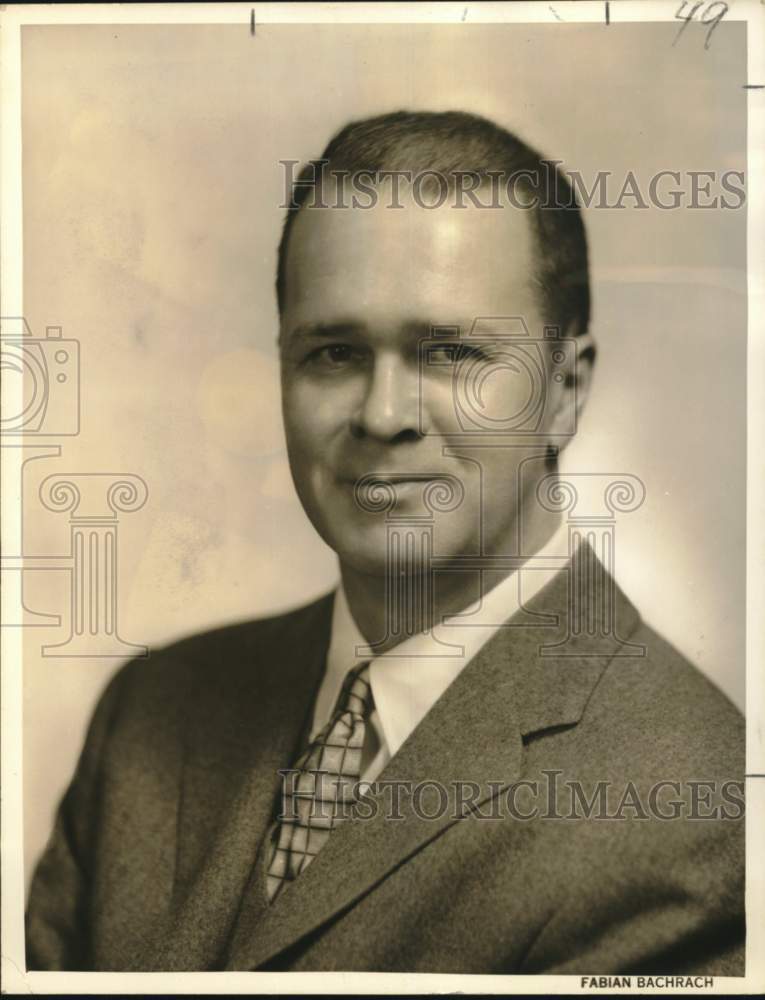 1956 Press Photo William Watkins, president of Real Estate Management