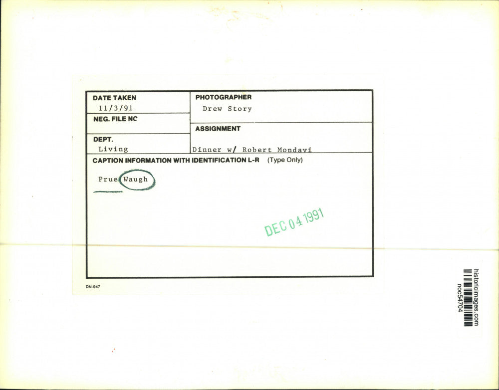 1991 Press Photo Prue Waugh - noc54704