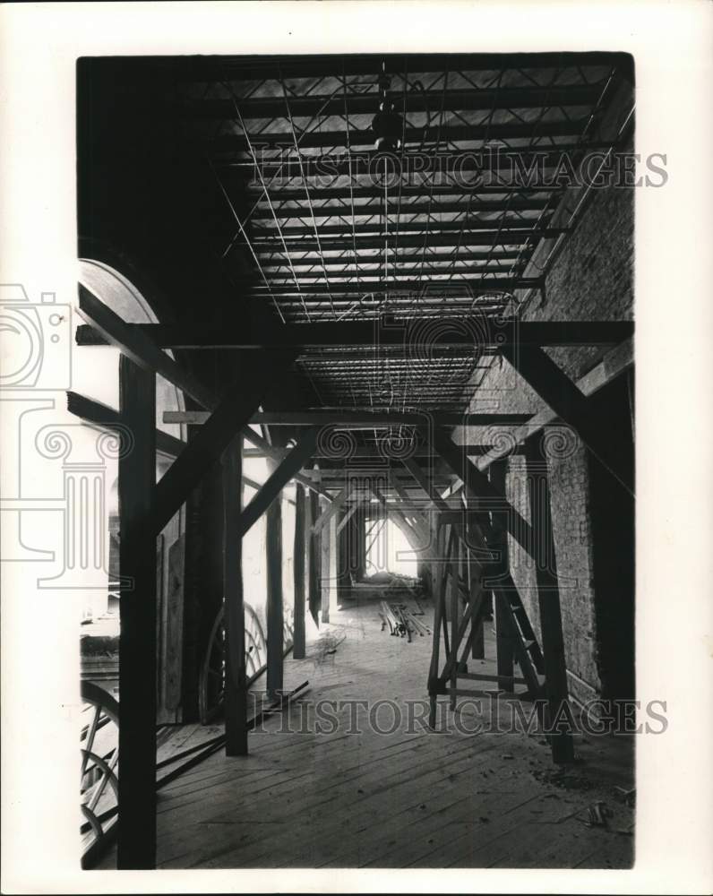 1963 Press Photo Louisiana State Museum is under restoration in New Orleans