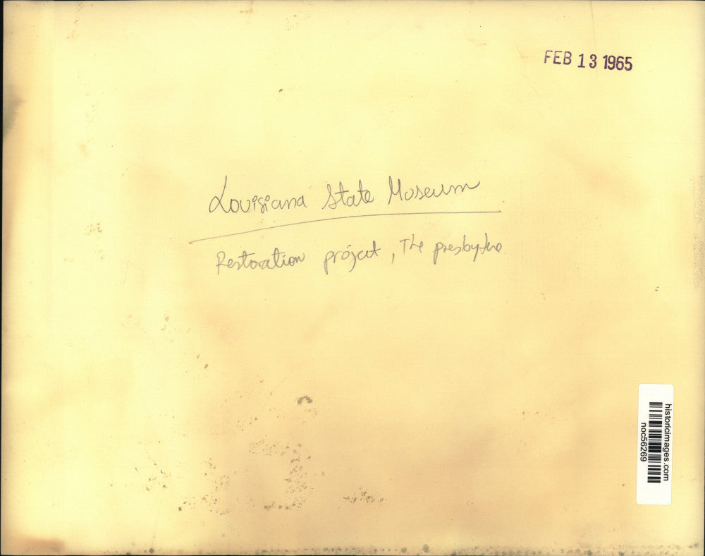1965 Press Photo Louisiana State Museum restoration project, The Presbytere
