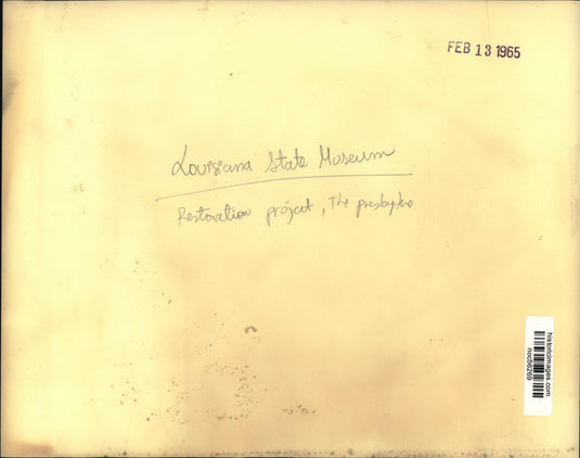1965 Press Photo Louisiana State Museum restoration project, The Presbytere