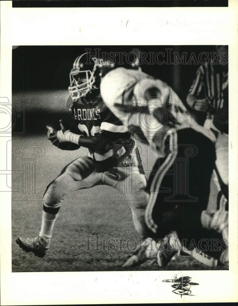 1989 Press Photo Belle Chase High player Terrill Wallace in football game- Historic Images