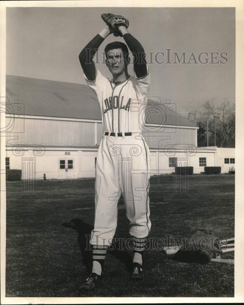 Press Photo L.G. Webre, Pitcher for Loyola- Baseball - noc56743- Historic Images