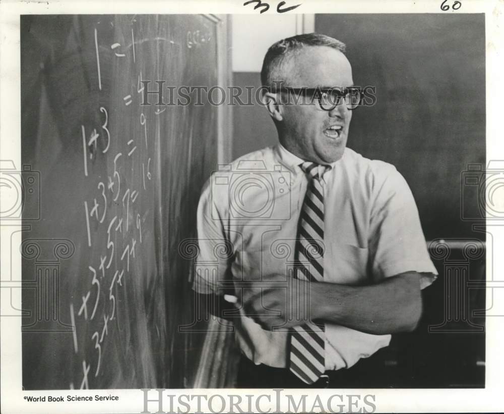 1968 Press Photo Will Wallace, the school teacher - noc57111