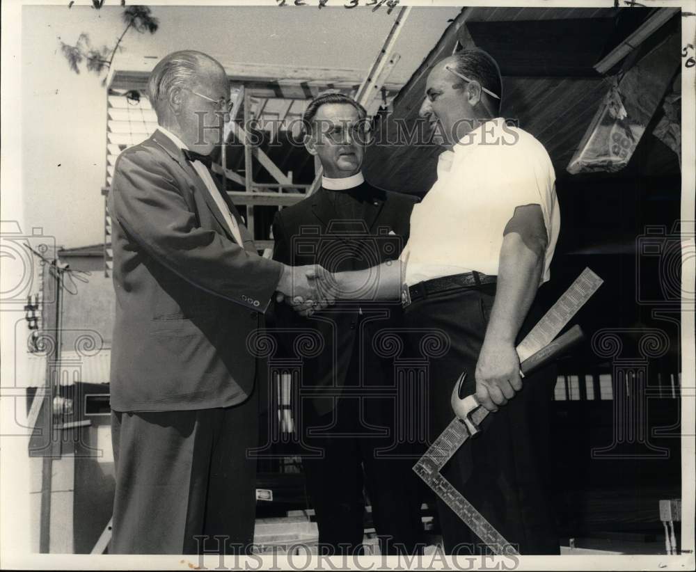 1968 Press Photo Men from Norwegian Church in New Orleans area - noc57324