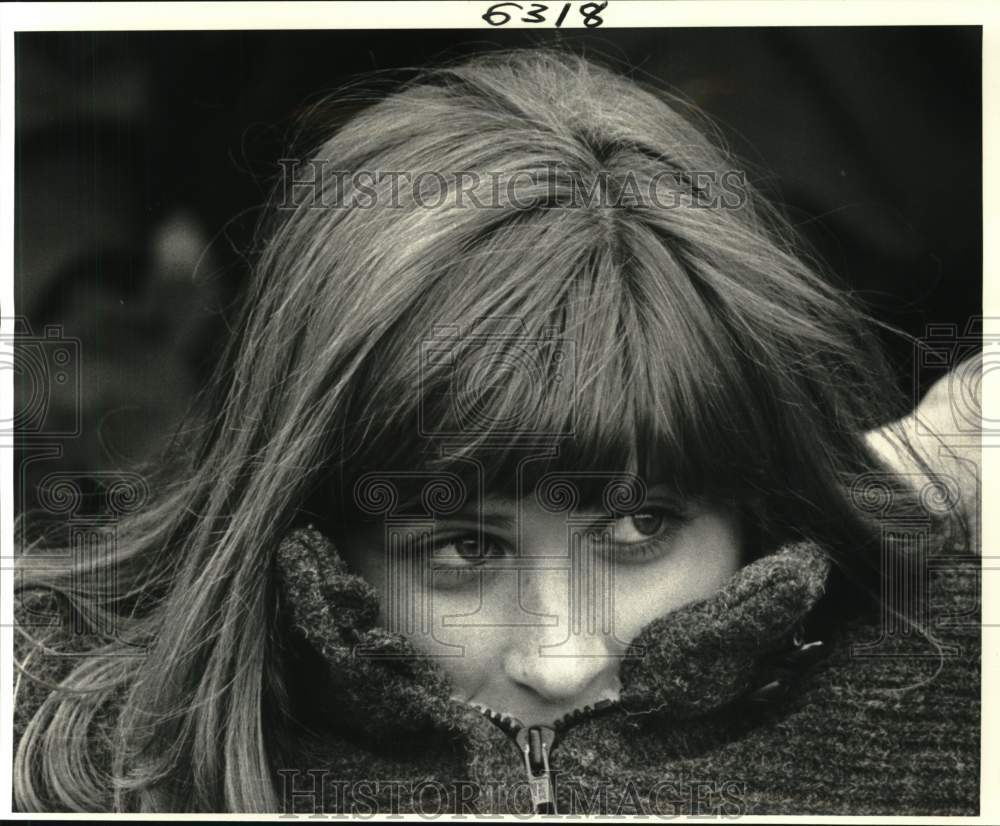 Press Photo Gina Galle at Nat&#39;l Collegiate Flag Football Tournament, New Orelans- Historic Images