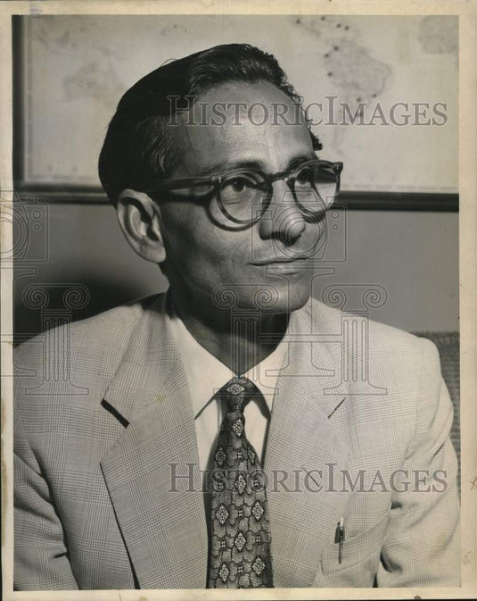 1960 Press Photo Ghias Ahmad Siddiqui, Editor-Civil & Military Gazette of Lahore- Historic Images