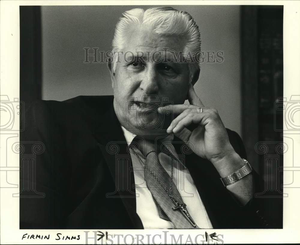 1990 Press Photo Firmin Simms, basketball coach - noc60059- Historic Images