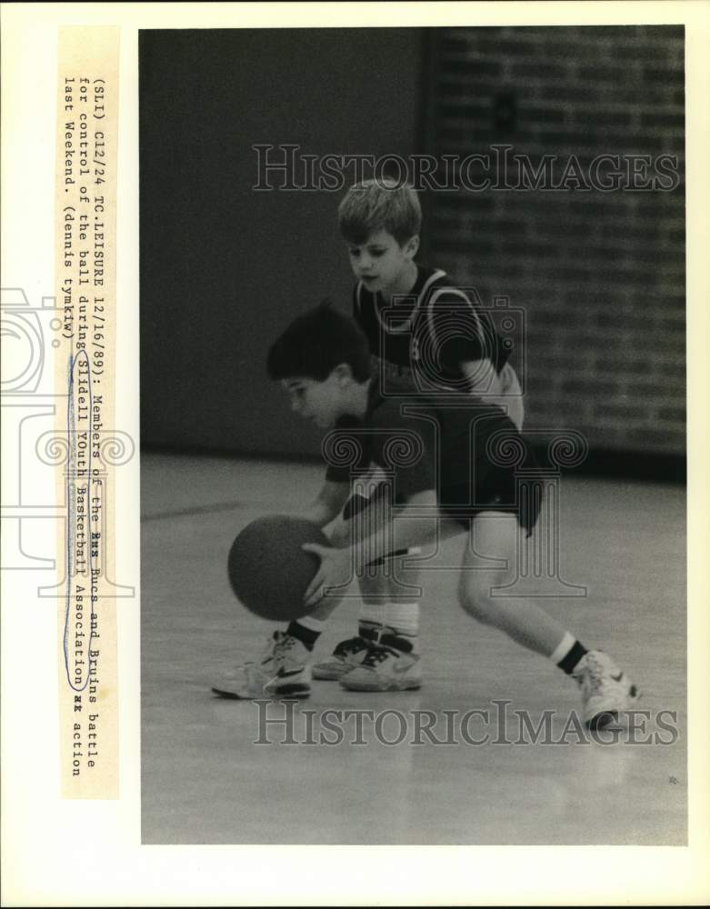 1989 Press Photo Bucs and Bruins game at Slidell Youth Basketball Association- Historic Images