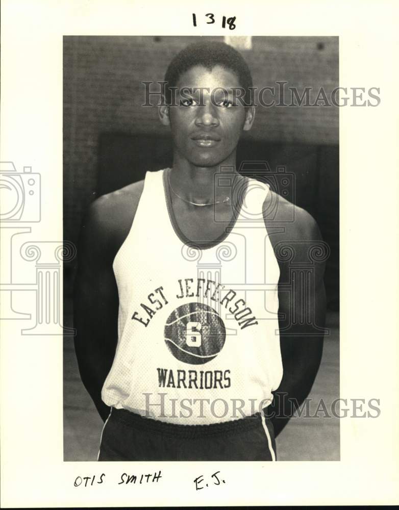 1984 Press Photo Otis Smith, East Jefferson&#39;s basketball senior guard- Historic Images