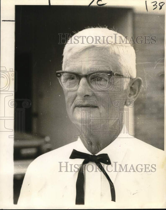 1968 Press Photo Albert Steinbach, The Barbecue King - noc61987