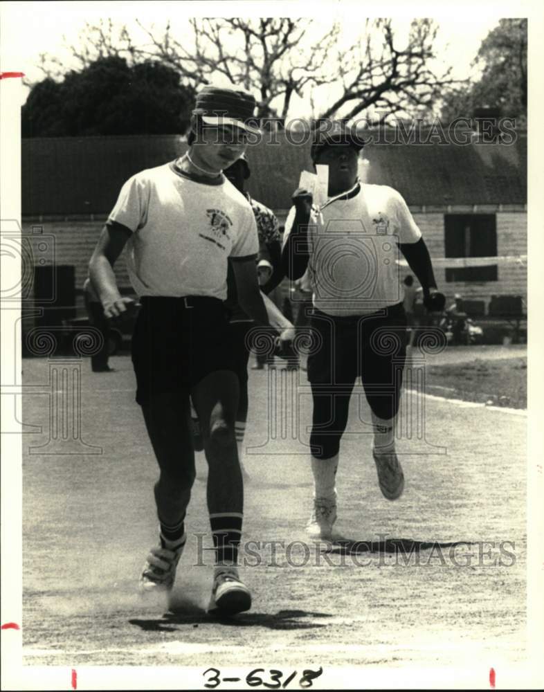 1986 Press Photo Participants in Special Olympics - noc62217- Historic Images