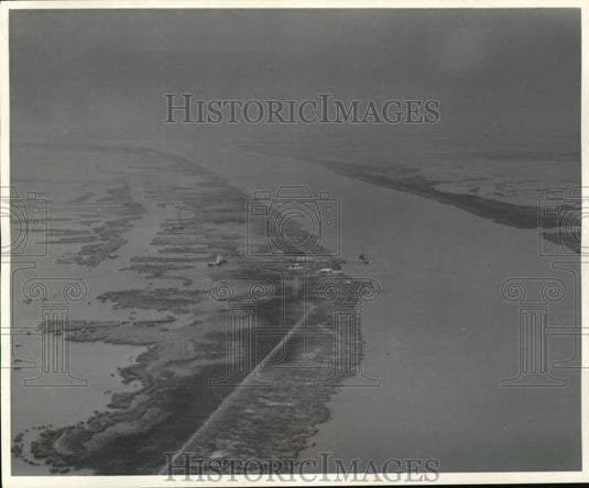 1960 Press Photo Southwest Pass- Upstream toward head of Passes - noc62463