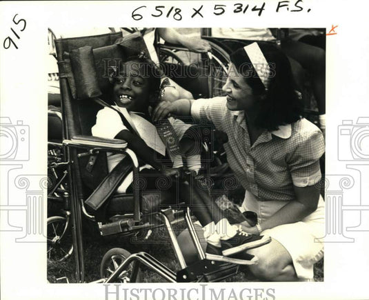 1980 Press Photo New Orleans Special Olympics held at City Park Stadium- Historic Images