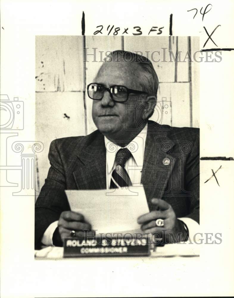 1980 Press Photo Roland Stevens, Second Vice President Louisiana State Racing- Historic Images