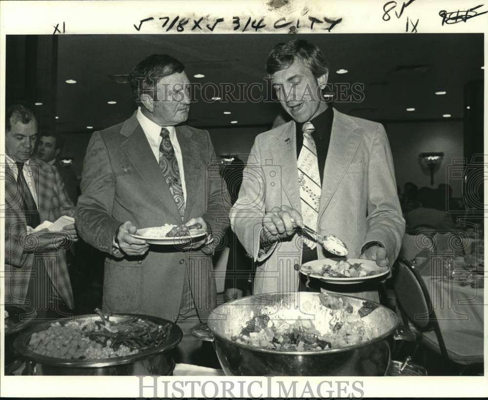 1979 Press Photo College football coaches at Quarterback Club luncheon- Historic Images