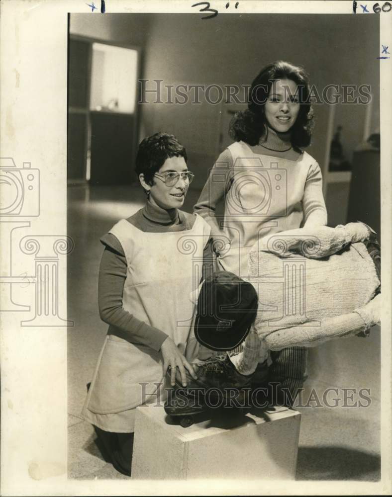 1971 Press Photo Wisner wing sculpture at the New Orleans Museum of Art.