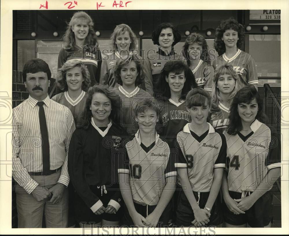 1987 Press Photo New Orleans Girls All Metro Soccer Team - noc64580- Historic Images