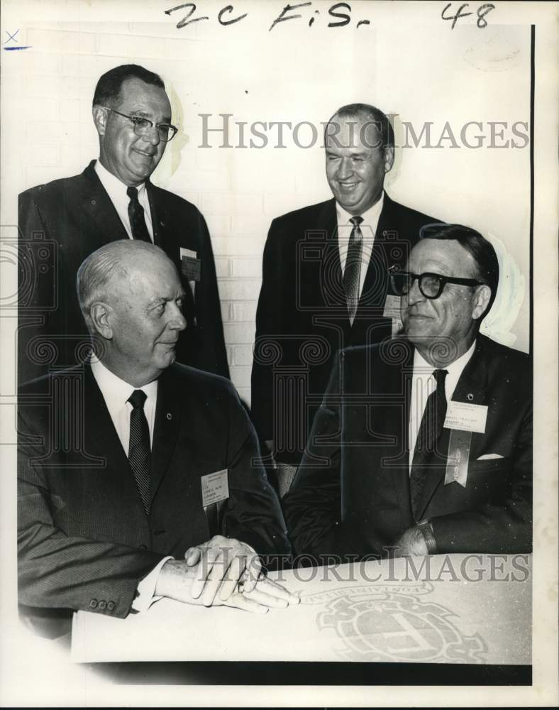 1967 Press Photo Officers of the Louisiana Realtors Association at Fontainebleau