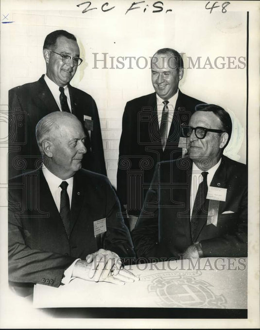 1967 Press Photo Officers of the Louisiana Realtors Association at Fontainebleau