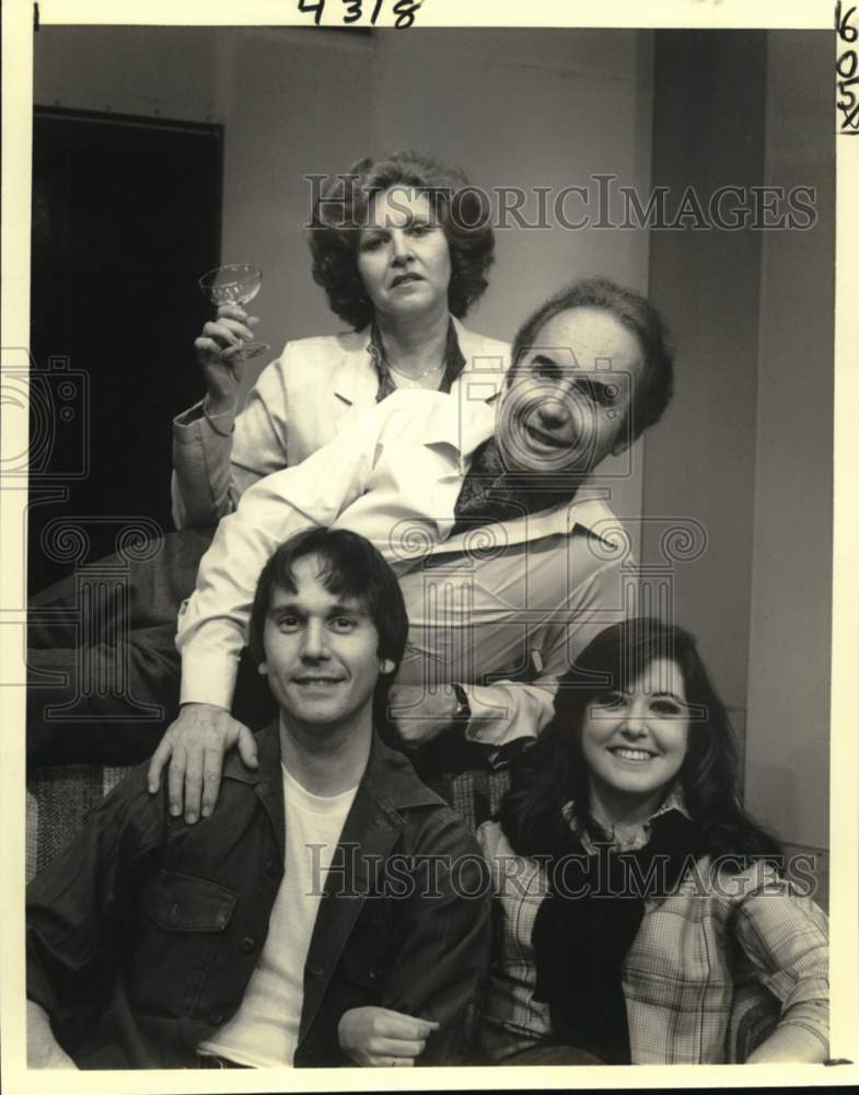 1981 Press Photo Cast of play Same Time, Next Year in Le Petit Theatre- Historic Images