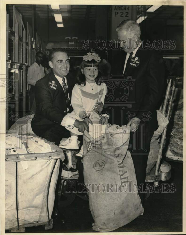 1967 Press Photo March of Dimes, Mailing begins at U.S. Post Office - noc65130