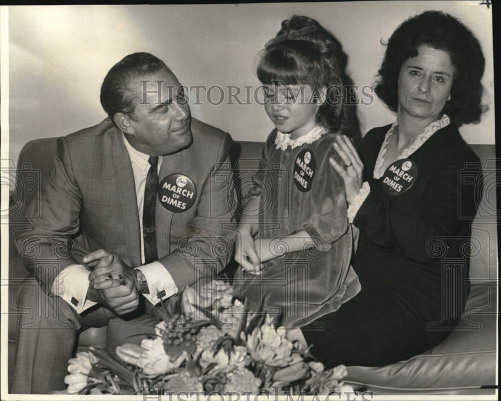 1967 Press Photo Janet Lee Smith, poster girl for New Orleans March of Dimes