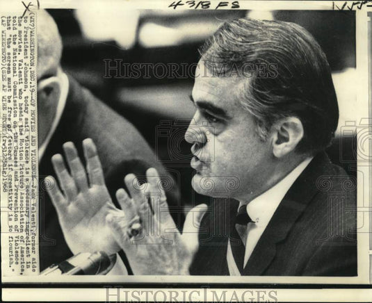 1968 Press Photo Jack Valenti, former aide of President Johnson - noc65990